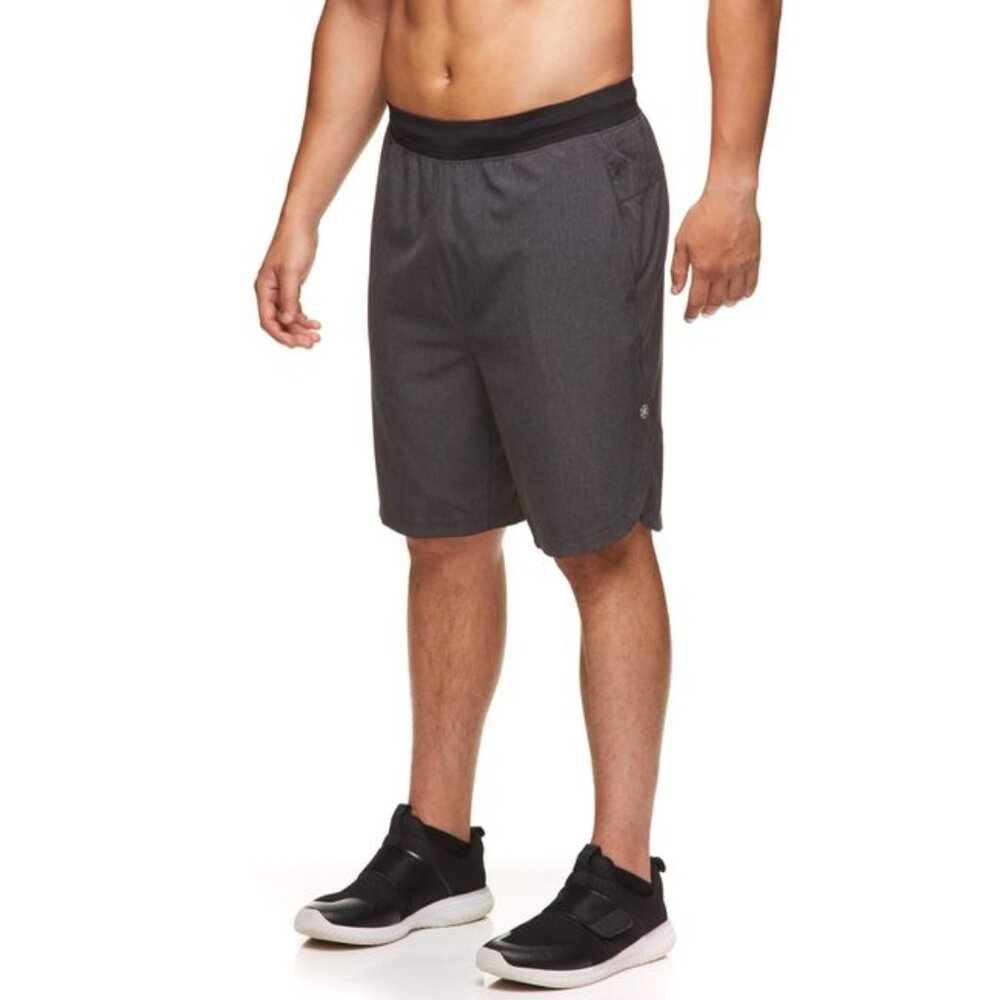 🔥GAIAM MEN'S DOWNWARD DOG SHORTS #GAM201SH07004 BLACK HEATHER SIZE XL NWT $48